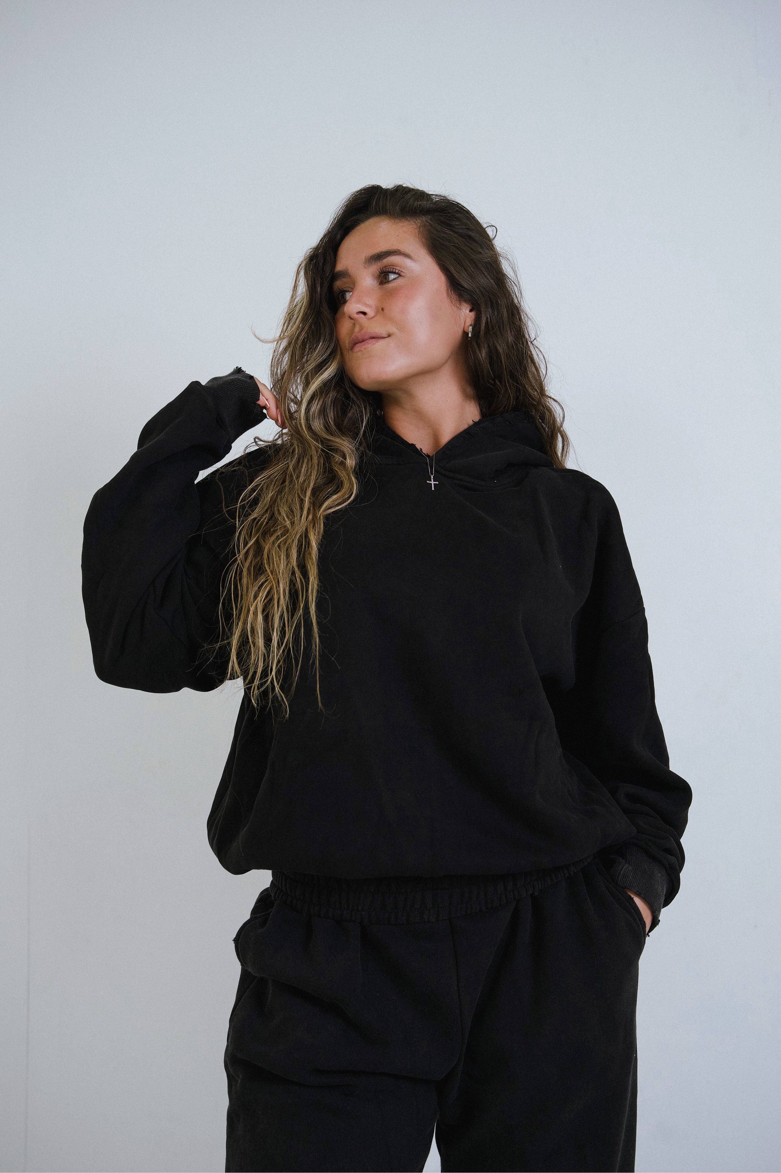 OVERSIZE SINCHED HOODIE