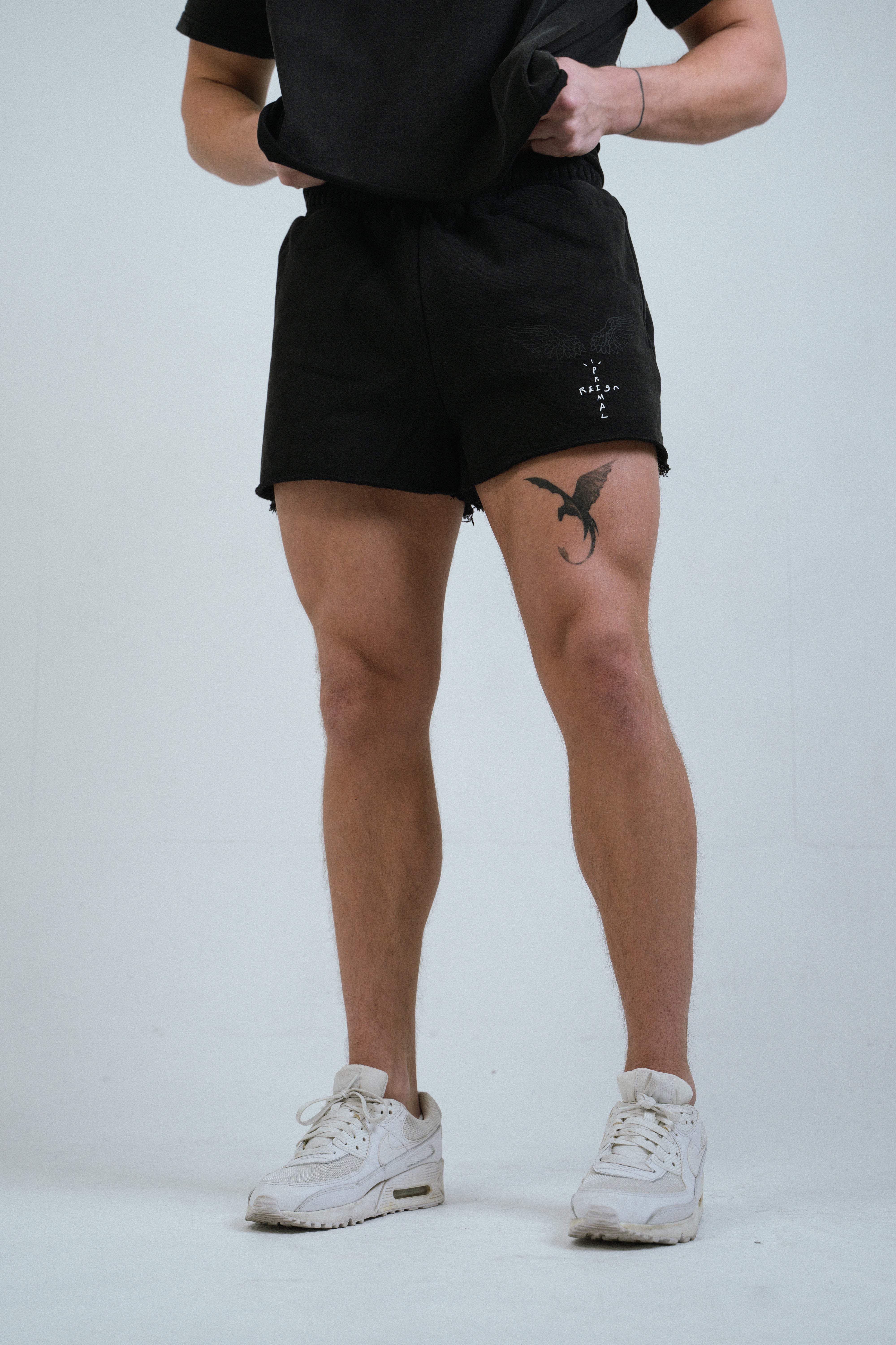 RAW CUT SWEAT-SHORTS